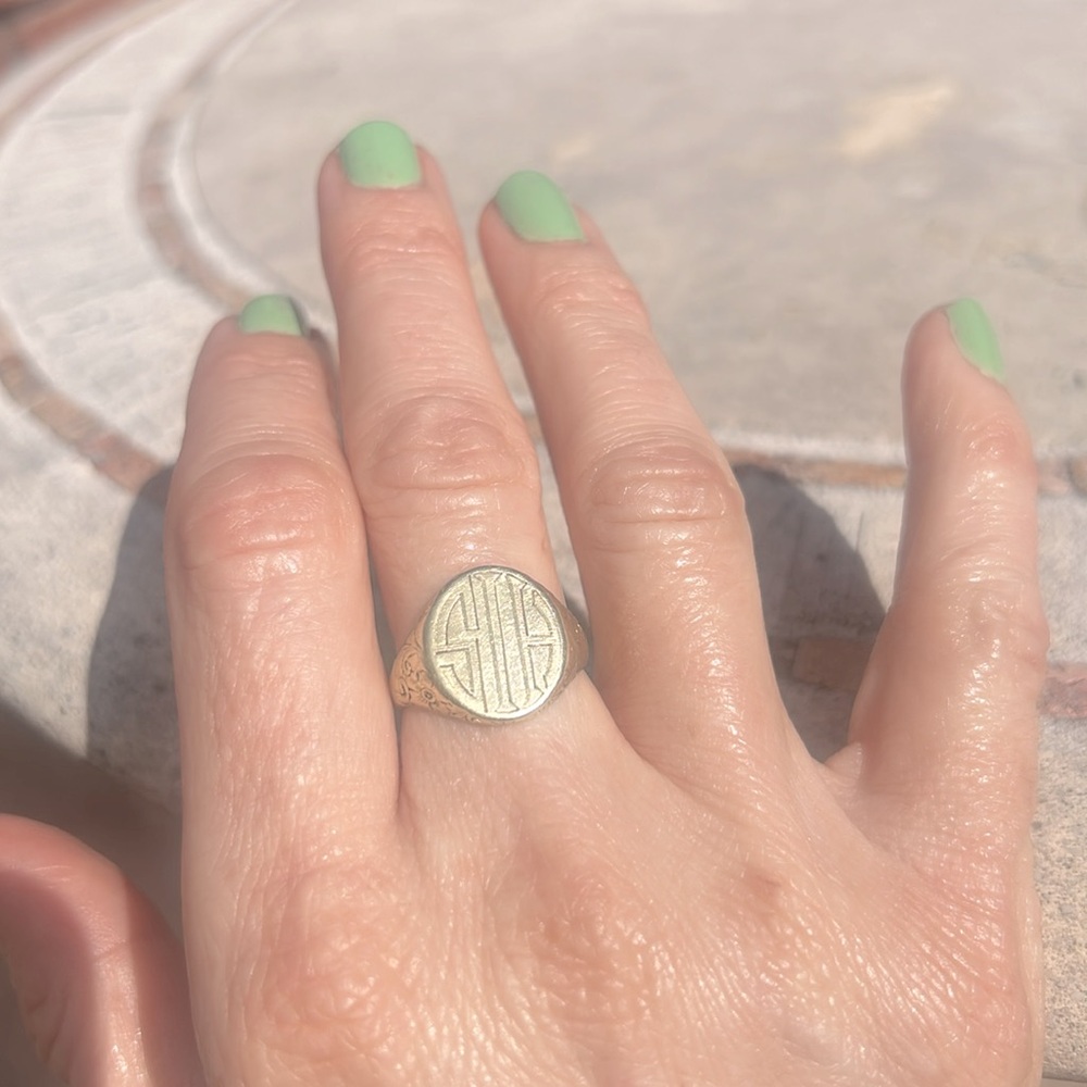 14k  GOLD “HIS” RING/ 8/ STUNNING 🫅 - Picture 5 of 10